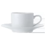 White Basics Straight Cup And Saucer 250ML