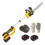 12 Inch Cordless Telescopic Chainsaw - 32CM Telescopic Pole 21V Chainsaw