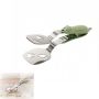 2-IN-1 Bear Shape Spatula Tongs Stainless Steel Kitchen Food Clip