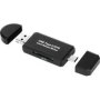 Tuff-Luv 3-IN-1 Card Reader For Sd|micro Sd|tf Cards Black