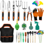 83 Piece Garden Tools Set Heavy Duty Aluminum Garden Kit Outdoor Gardening