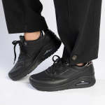 Pierre Cardin Chantal Lace Up Sneaker - Black Pewter - 8