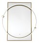 Brightstar Rectangular Mirror With Metal Frame LED And Touch Switch Brass