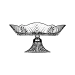 31.6CM Footed Stella Bowl Clear