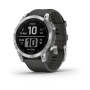 Garmin Fenix 7- Silver With Graphite Band