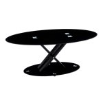 Sleek Black Glass Coffee Table MWCT79