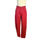 Red 90S High Waist Jeans - S
