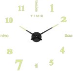 3D Diy Luminous Wall Clock Numbers & Letters