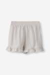 GIRLS Frill Edge Short - 10 Sand