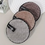 3PCS Makeup Removal Pads Dark And Dirt-resistant Easy To Clean With Hooks For Easy Storage Skin-friendly And Non-irritating Reus
