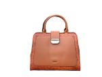Artisan Woven Frame Satchel- Light Brown