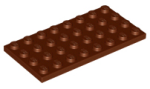Parts Plate 4 X 8 3035 - Reddish Brown