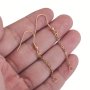 10pcs Stainless Steel Earring Extension Chains DIY Earring Materials Ear Pendant Tassel Chain Jewelry Accessories