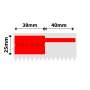 NB581 - NIIMBOT - K3 ONLY - 38X25+40MM - 1 000 RED CABLE LABELS