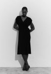 Jersey Wrap Dress - Black