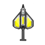 Ashcomonline Solar Powered 2400MAH Battery Cob Street Light 30W Solar Light Set