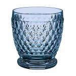 Villeroy & Boch Boston Blue Crystal Double Old-fashioned Glasses Set Of 4