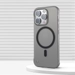 Qjjfvmf Ultra Thin Borderless Magnetic Wireless Charge Matte Case For Iphone 16 15 Pro Max 12 13 14 Plus Frameless Slim PC Cover