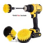 Zs - Drill Brush Set Attachment Kit Pack Of 3 - All Purpose Power Scrubber