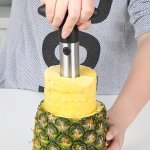 Stainless Steel Pineapple Corer Slicer Peeler 1PC Manual Easy Fruit Core Remover Kitchen Gadget For Fresh Pineapple Essential Ou
