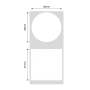 NB218 - - B1 / B21 / B3S / B4 - 21X21MM - 300 White Round Labels