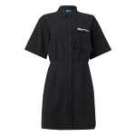 Short-sleeved Utility Dress -black