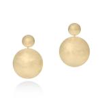 Orb Round Drops - 18KT Yellow Gold Vermeil