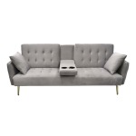 Sofa Bed With Cupholders Available In 2 Colours