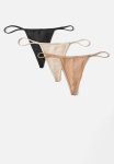 Cotton On Tiny Invisible Tanga G String 3 Pack - Black frappe maple Sugar
