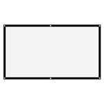 120 Tum Projector Screen Projector Screen 84 Inches 16:9 Thicken Portable Non Crease Soft White Polyester Projector Curtain Proj