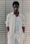 Regular Fit Linen Shirt - Light Beige