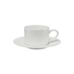 Maxwell & Williams White Basics Straight Cup & Saucer White