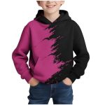 Boys Hoodies Cool 3D Graphic Print Pullover With Pocket Kids Fashion Warm Winter Hooded Sweatshirts