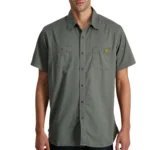 Jeep Mens Short Sleeve Work Shirt - M