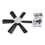 Bright Starts Bright Star Ceiling Fan FCF104 Black Fits Into Es Socket