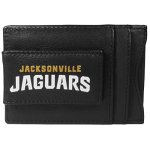 Nfl Jacksonville Jaguars Logo Leather Cash & Cardholder Black