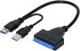 USB 3.0/2.0 Male To Sata Male Hard Drive Cable With Hdd Holder Case
