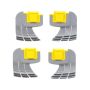 Cyclone Scrubbing Brushes - Compatible With Zodiac MX8 - MX6