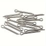 100PCS Premium 304 Stainless Steel Cotter Pin Assortment Kit - Zinc Plated Rust-resistant Split Pins For Automotive & Small Engine Repair - Durable Mechanics And Garage Essentials