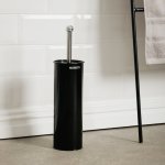 Gloss Finish Toilet Brush Black
