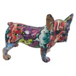 Habitat Resin Graffiti Bulldog Statue Height: 20CM