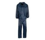 Rubberised Navy Rain Suit 2XL