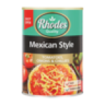 Rhodes Hot Mexican Style Tomatoes 410G