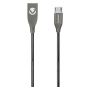 Volkano Iron Series Round Metallic Spring Micro USB Cable 1.2M Black