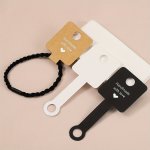 50PCS 3 Colors Kraft Paper Jewelry Hanging Cards For Hair Band Necklace Bracelet Jewelry Storage Display Labels