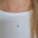 Emilia 925 Sterling Silver Cz Sparkling Necklace 9MM On 45CM Chain