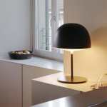 Fontana Arte Cheshire Table Lamp Black White - White