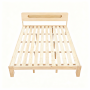 Solid Pine Wood Bed Frame With Headboard - 150X200CM Queen Size