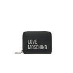 Bold Logo Small Wallet -black silver