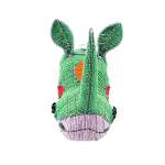 MINI Colourful Beaded Rhino Head